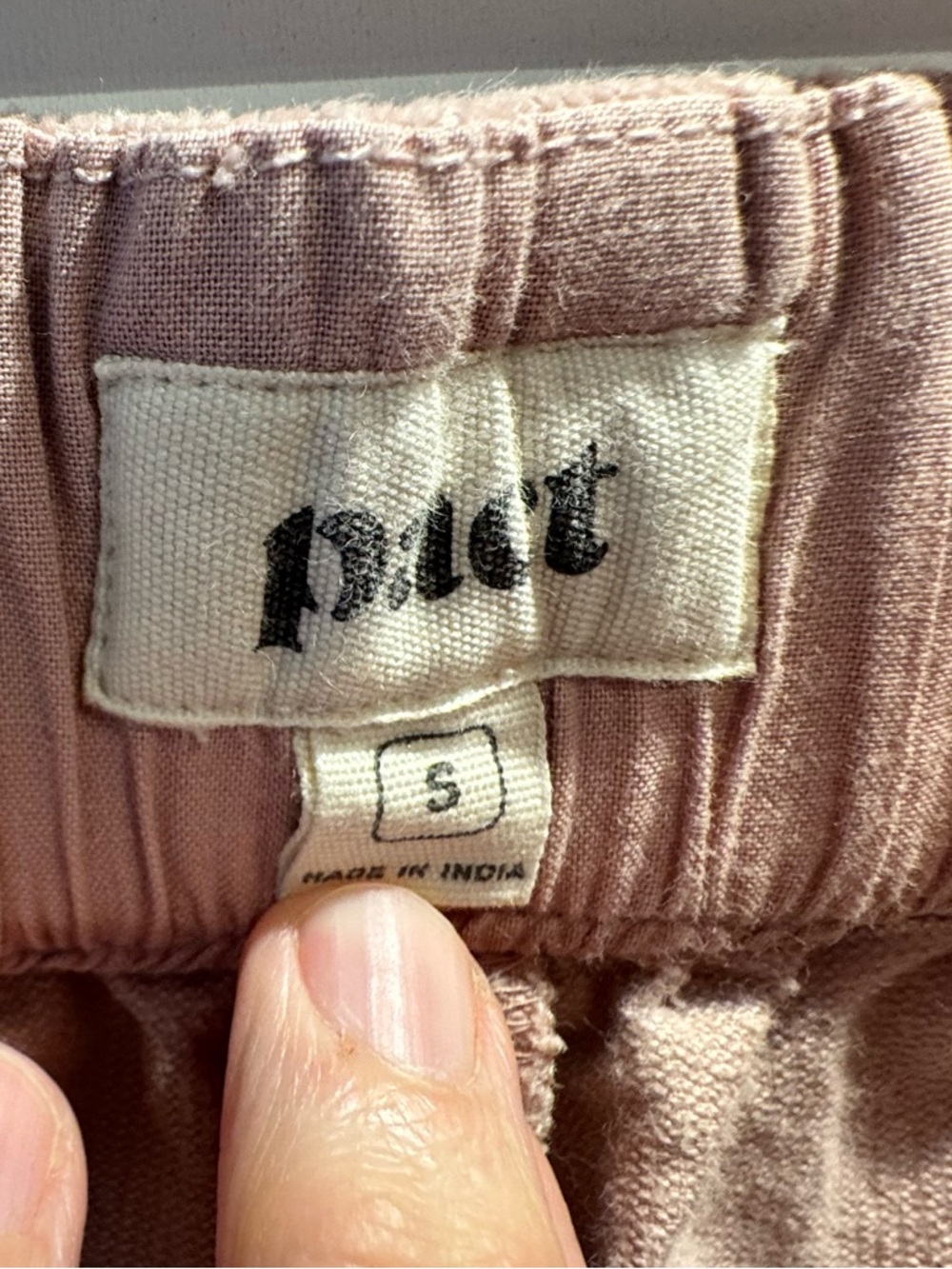 Pact Wide Leg Corduroy Pants in Dusty Rose - Picture 3 of 5
